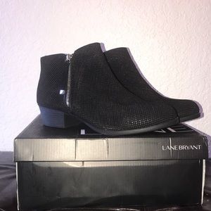 Lane Bryant black booties